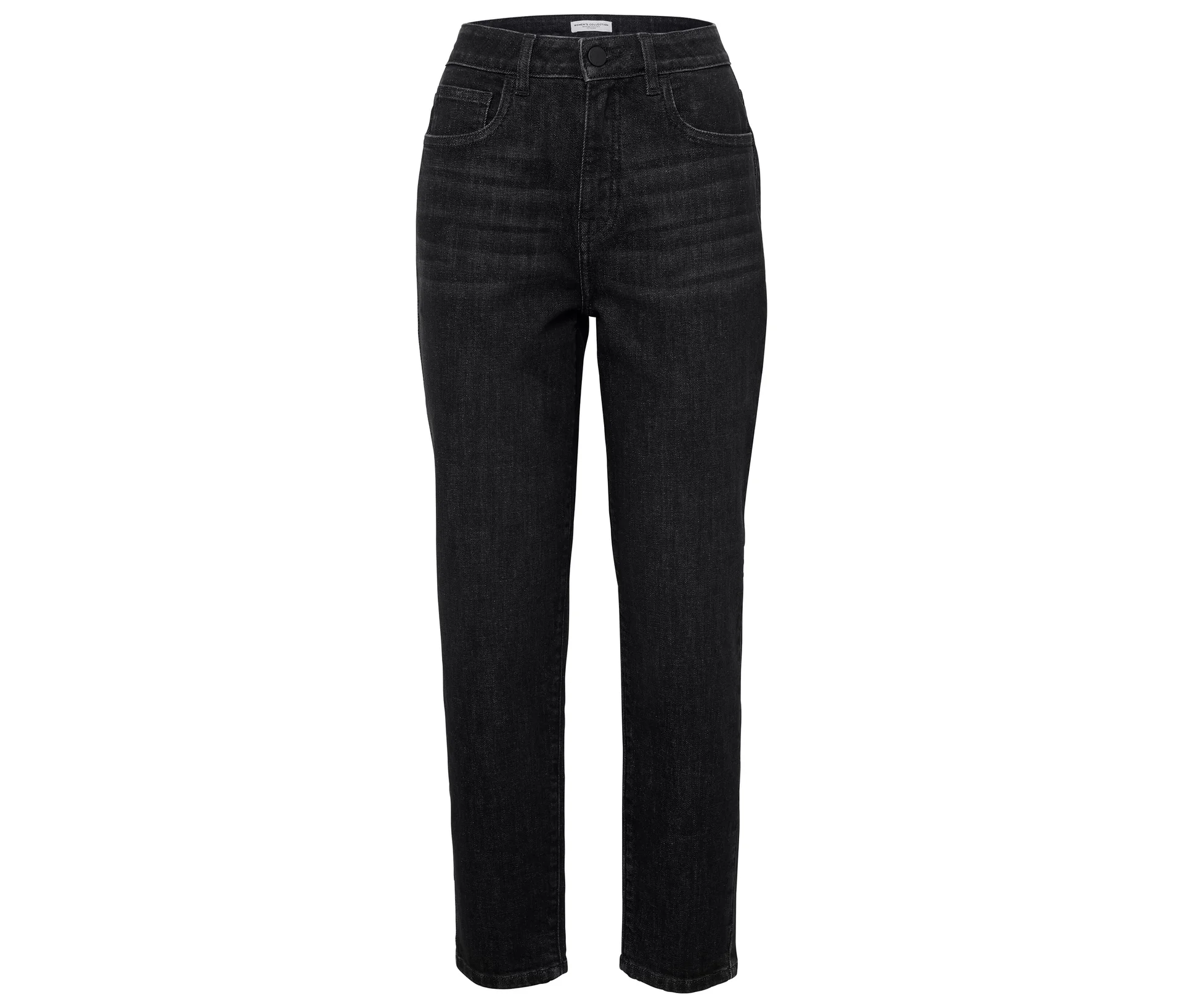Džíny mom – střih »Nyla«, black washed
