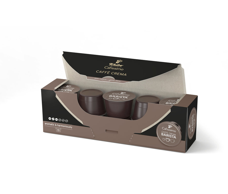 Balení kapslí Cafissimo BARISTA Caffè Crema.
