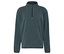 Detail šedozelené fleecové mikiny na zip.