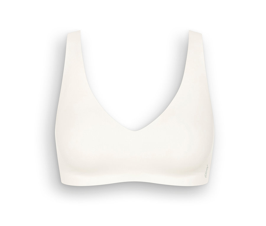 Měkká podprsenka sloggi ZERO Feel 2.0 Soft Bra v hedvábně bílé barvě.