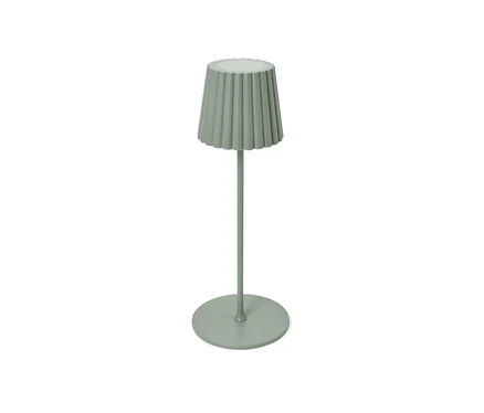 Šalvějová LED venkovní dobíjecí stolní lampa.