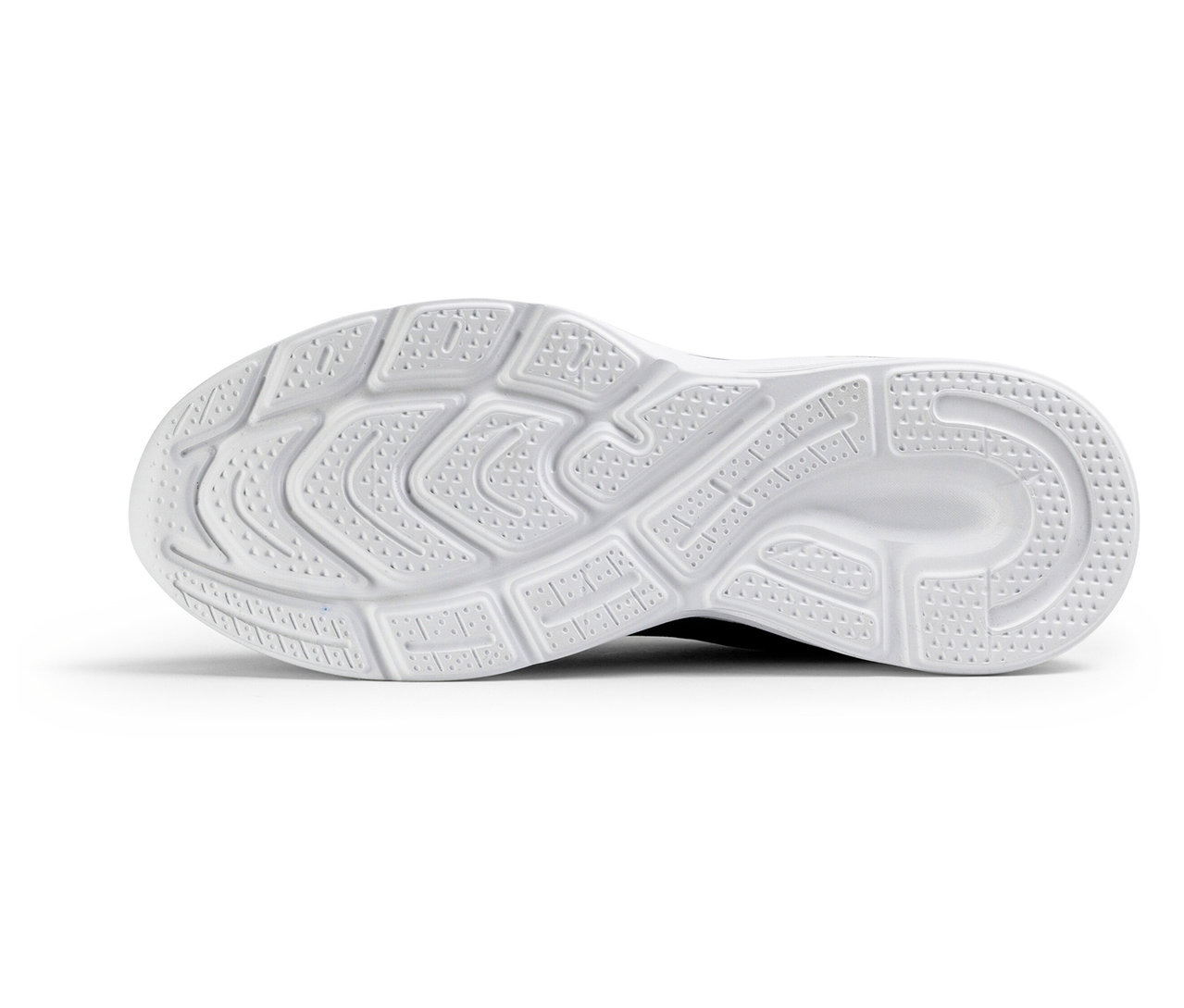 Bílá podrážka pánských tenisek FILA Specctris s texturovaným vzorem.