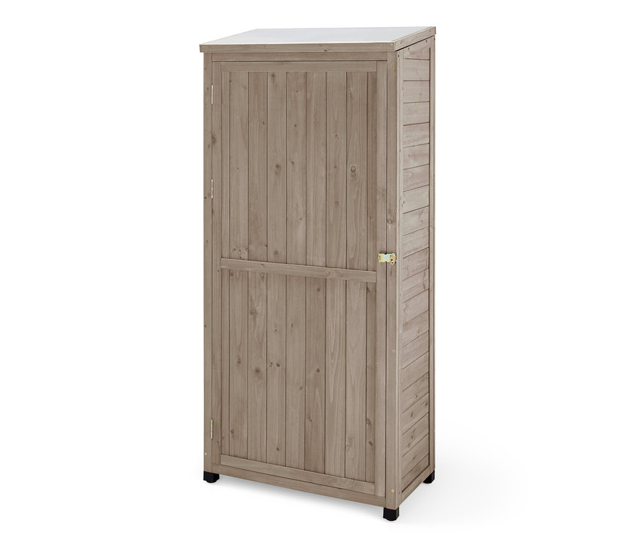 Velká zahradní skříň z umělého dřeva.