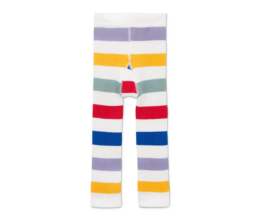 Termolegíny, 1x proužky v různých barvách.