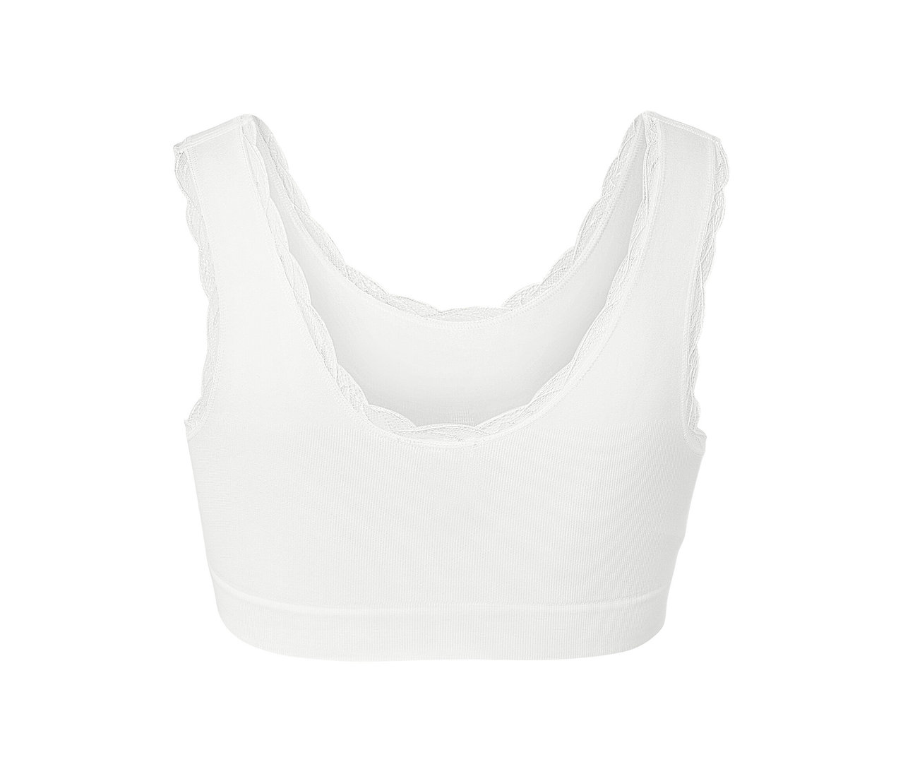 Bílá bezešvá podprsenka.