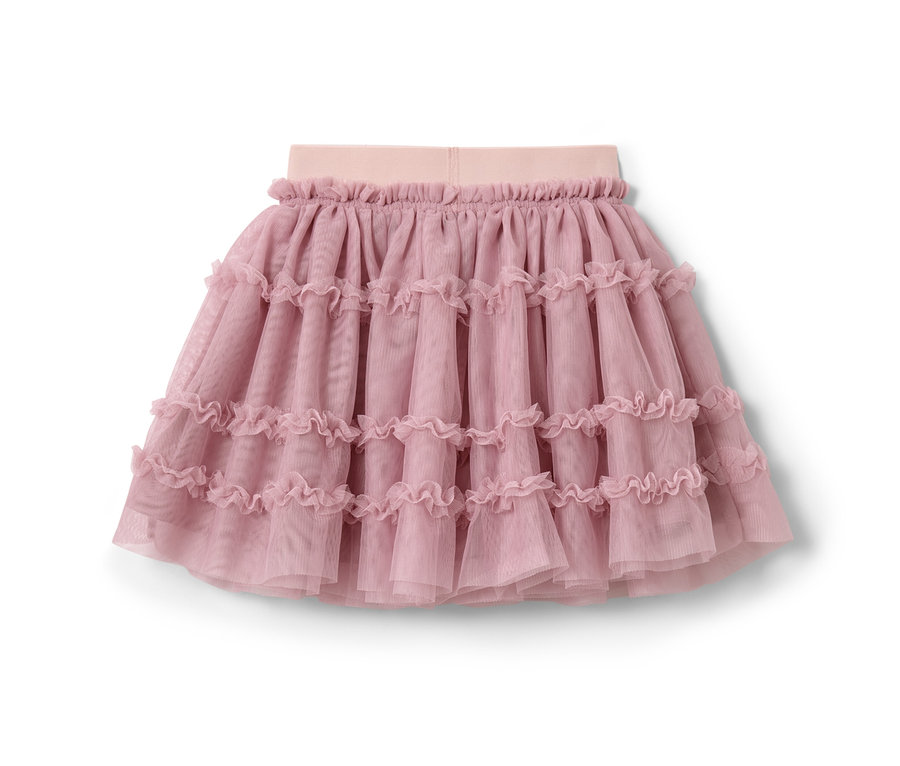Růžová dívčí tylová sukně.
