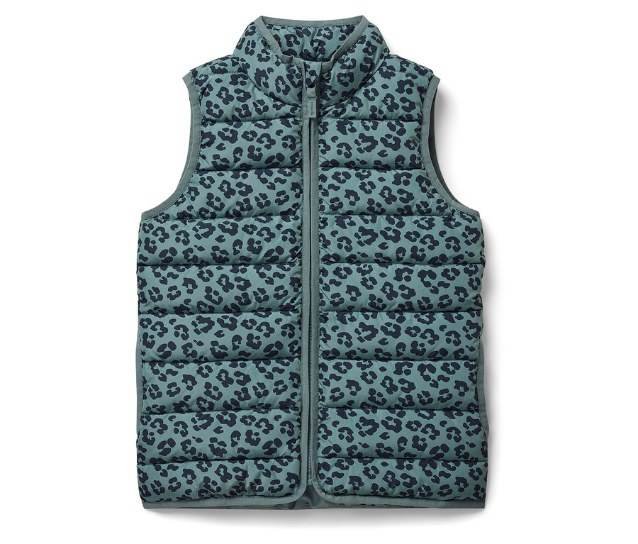 Dětská prošívaná vesta s potiskem.