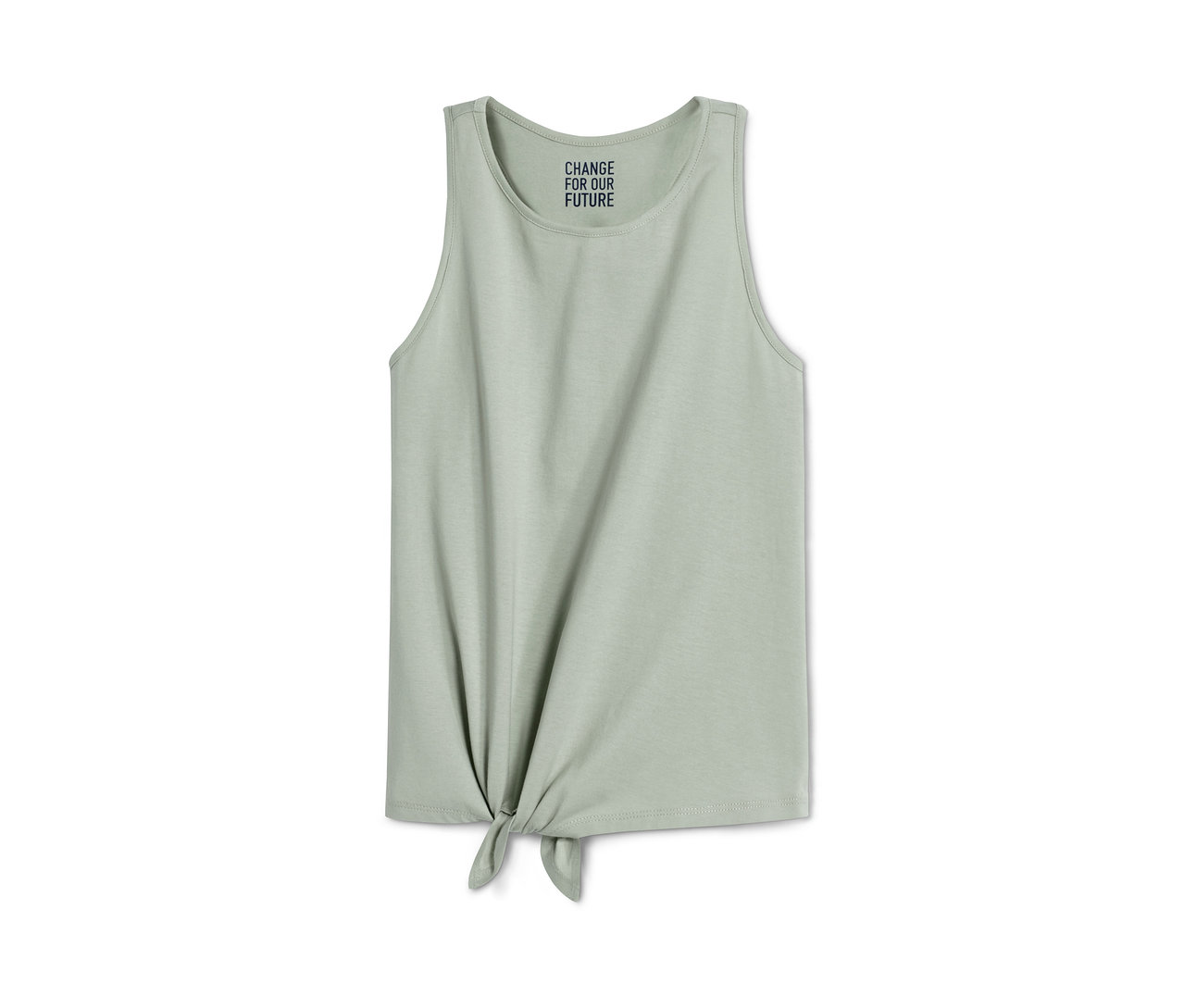 Zelený top s uzlem, součást balení Topů, 2 ks.