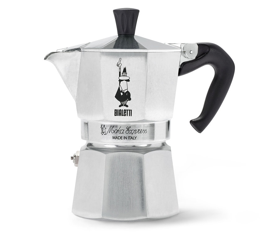 Stříbrná Bialetti Moka Express, 130 ml.