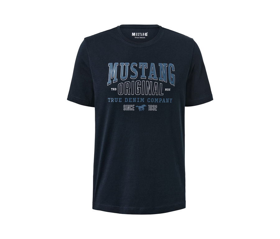 Modré triko Mustang.