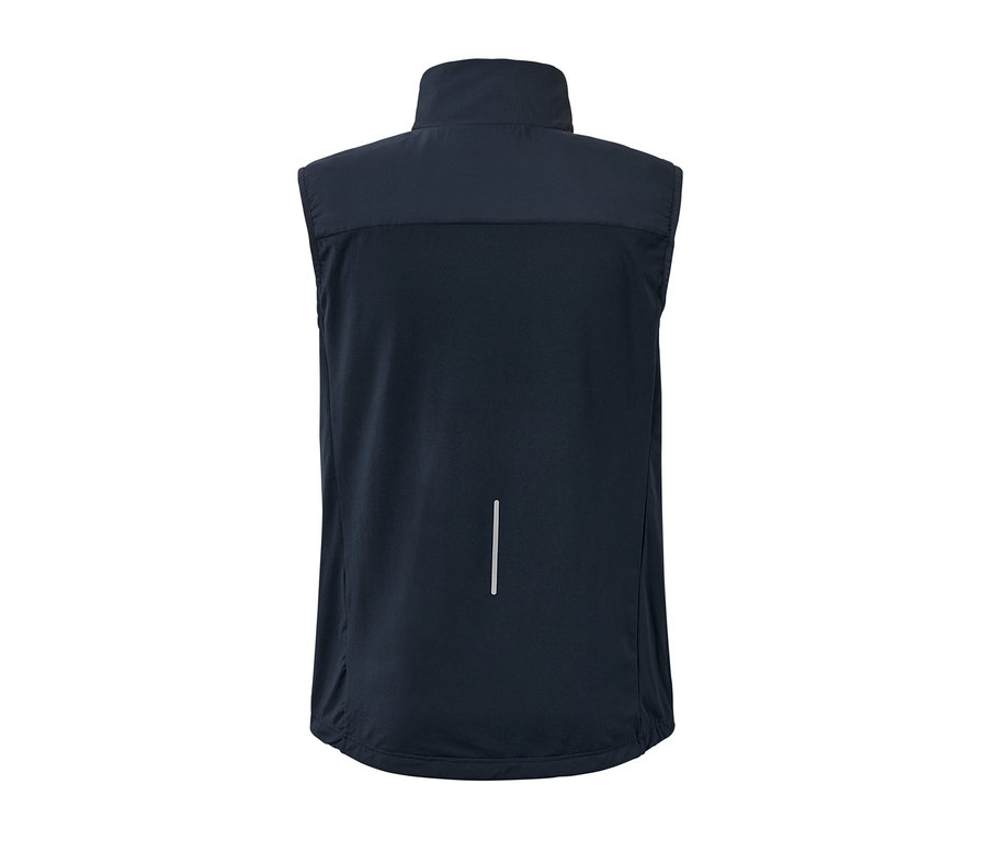 Tmavě modrá funkční vesta.