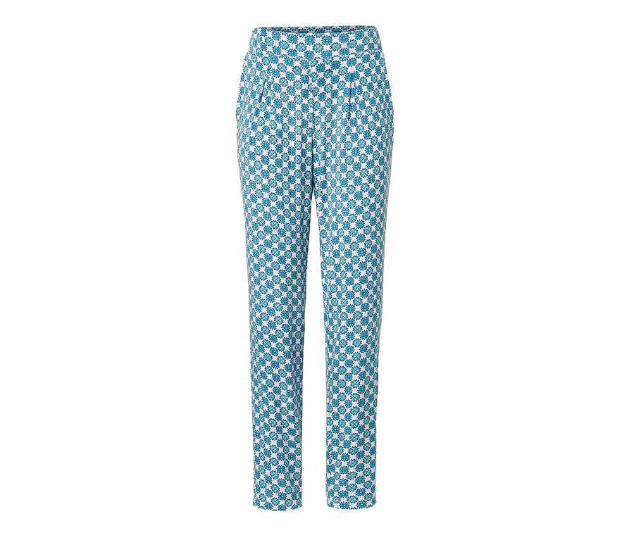 Džersejové kalhoty s celoplošným potiskem.