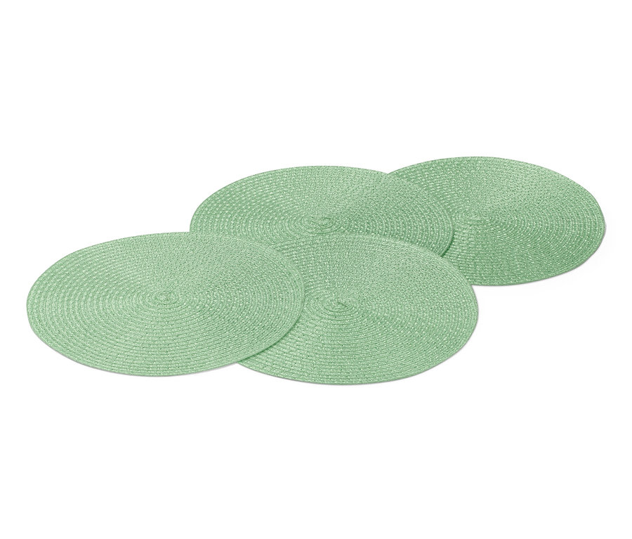 Čtyři zelené prostírání.