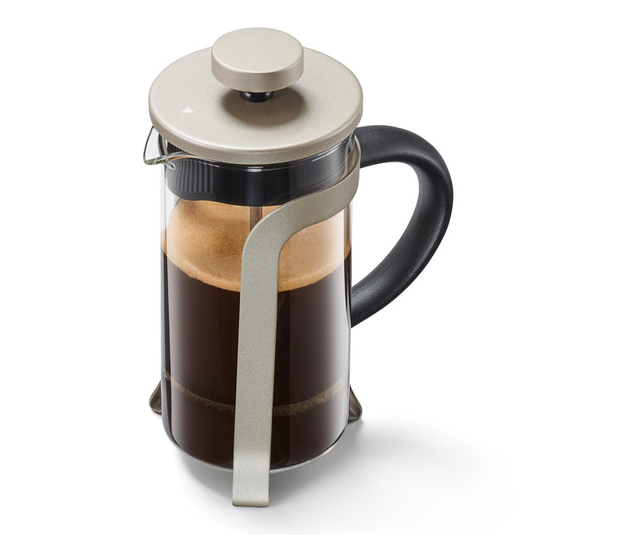 Konvička french press 300 ml, 2 šálky, šampaň