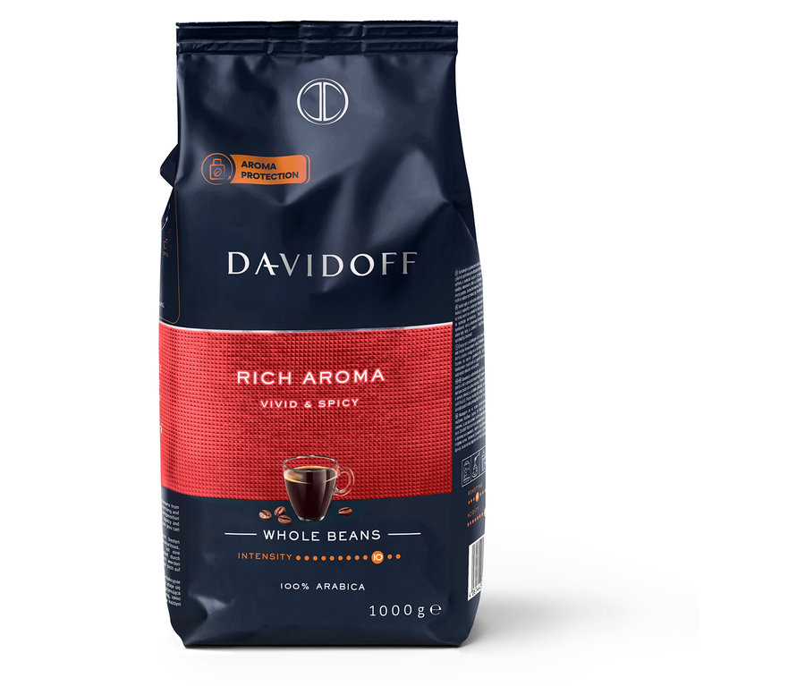 DAVIDOFF CAFÉ Rich Aroma - 1 kg zrnkové kávy