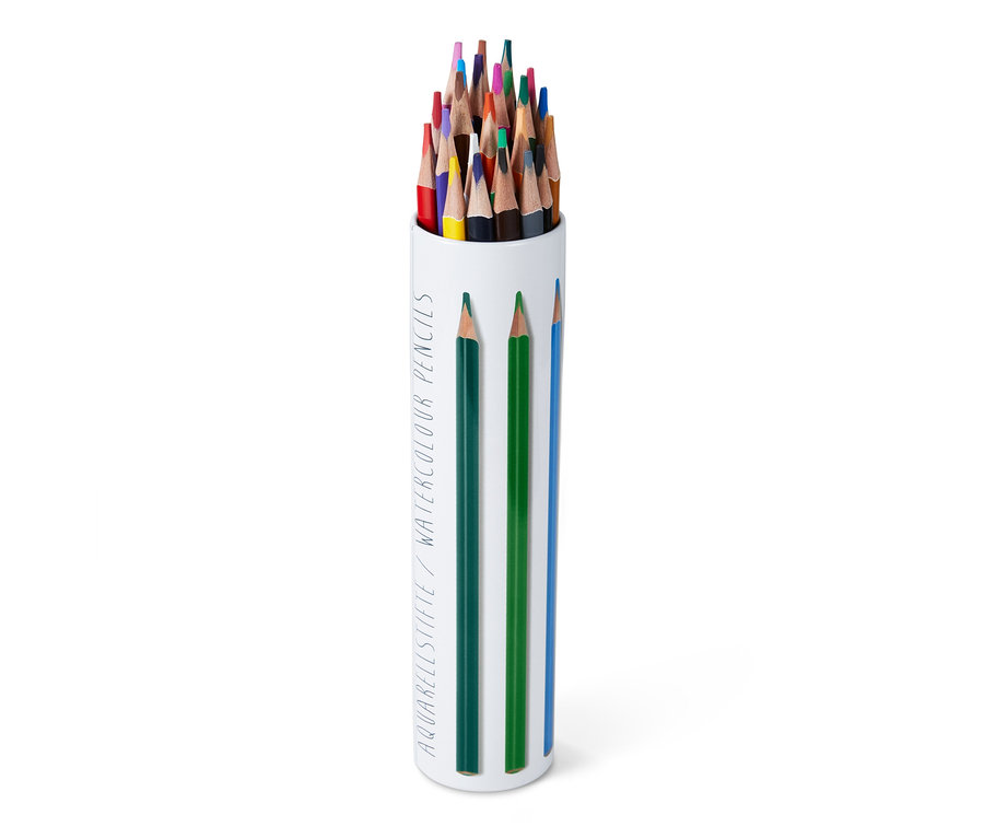 Akvarelové pastelky, 24 ks, v dóze.