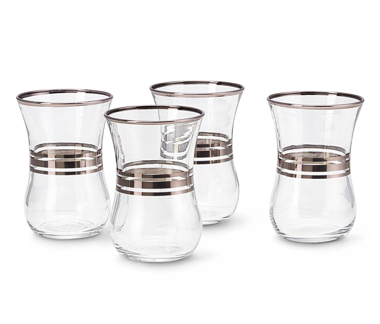 Čtyři sklenice na čaj.