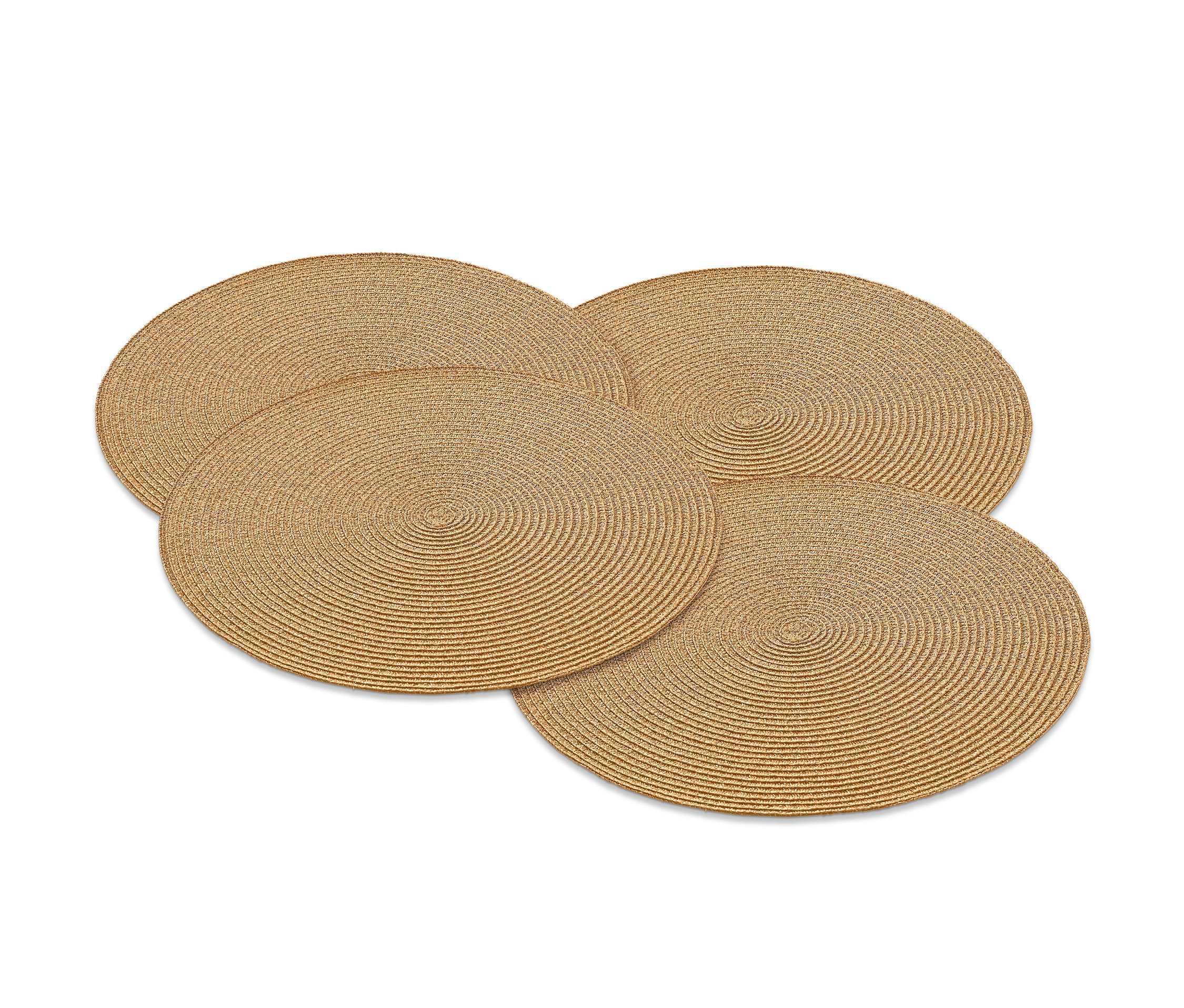 Čtyři kulaté prostírání.