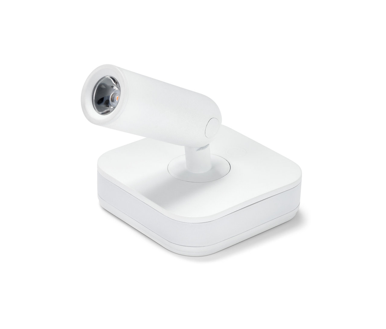 Bílé noční LED světlo s bodovým svítidlem, dobíjecí.