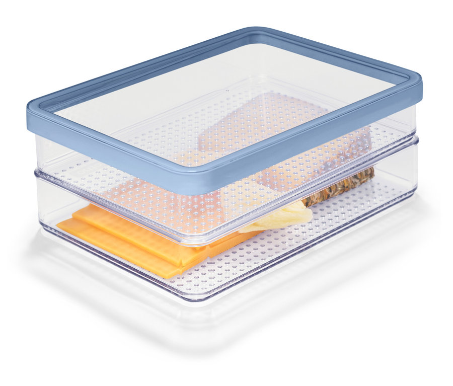 Dóza na potraviny sýrem a chlebem.