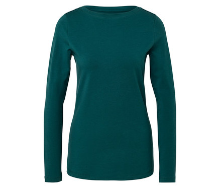 Triko s dlouhým rukávem, petrolejová