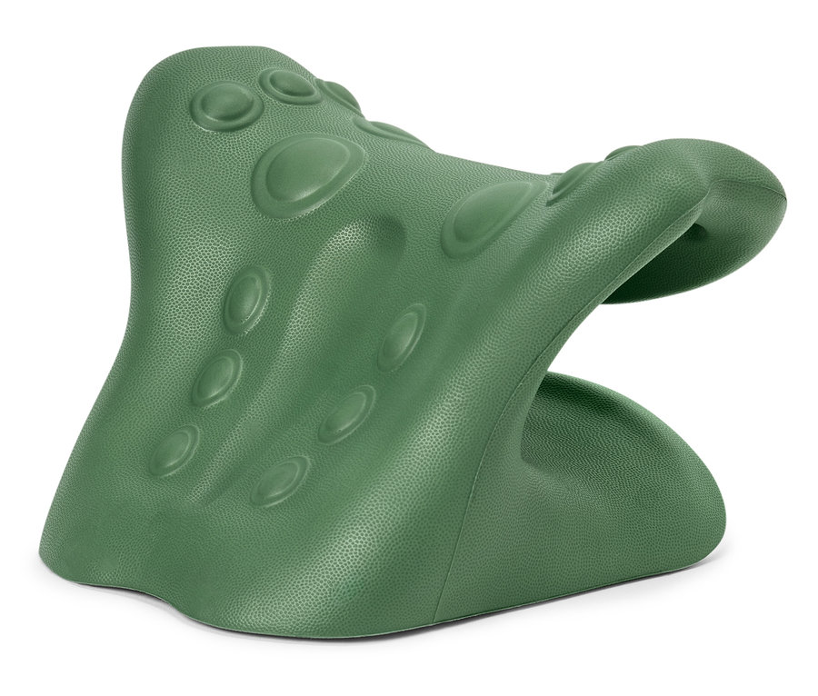 Zelená masážní pomůcka na krk.