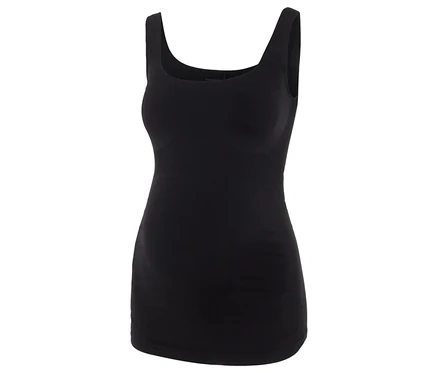 Černý top MAMALICIOUS MLHEAL TANK TOP NOOS A.