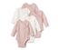 Rostoucí body pro miminka, 5 ks, růžová - 3x starorůžová, 2x bílá
