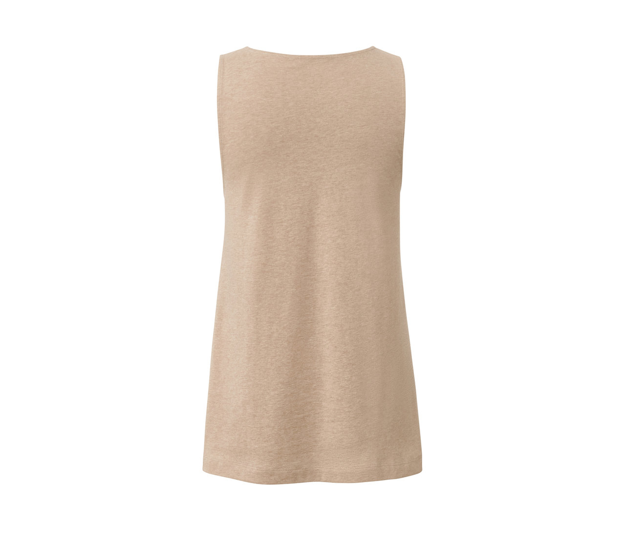 Béžový melírovaný top s knoflíkovou légou.