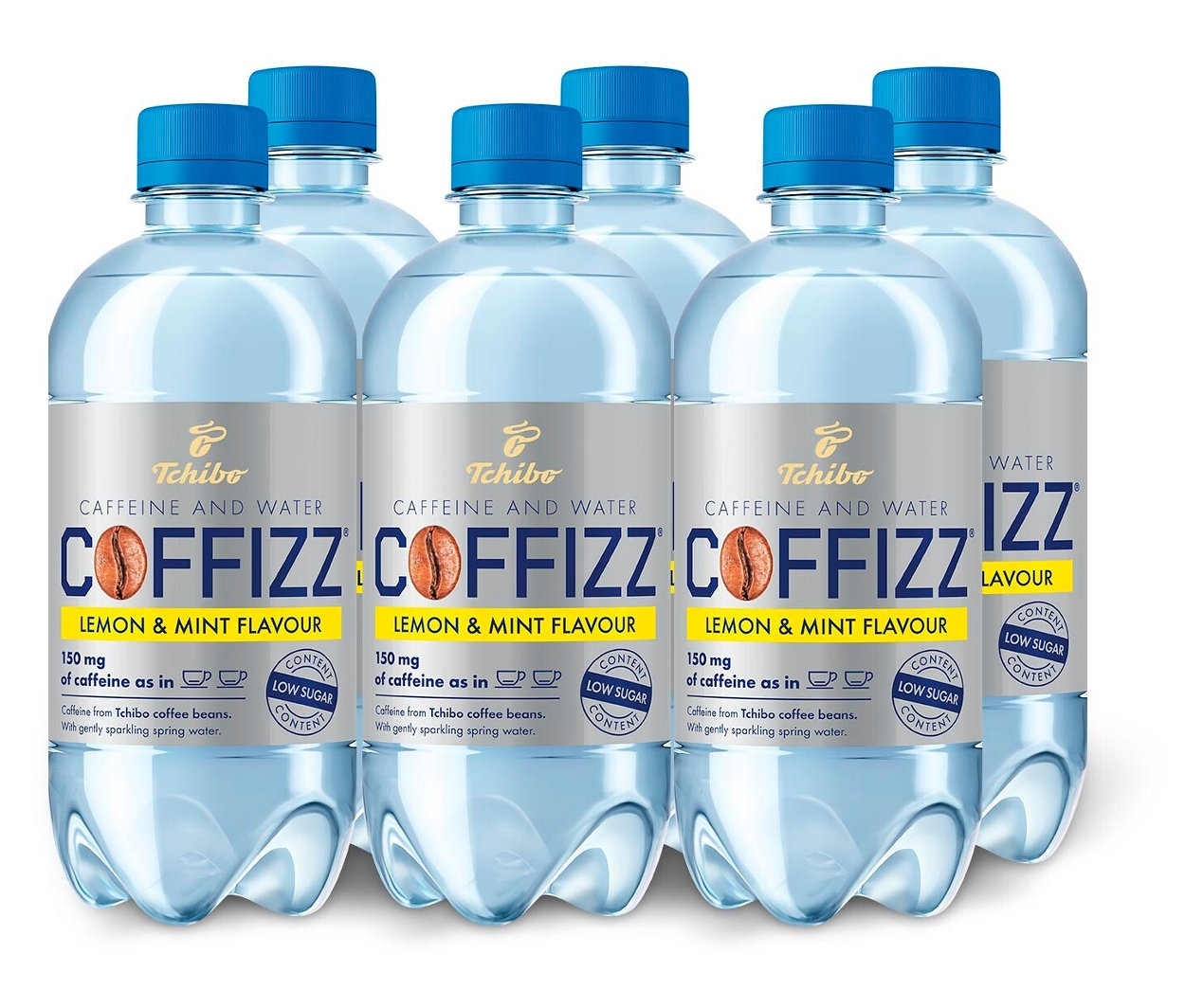 Šest lahví Tchibo Coffizz Citron & Máta 6 x 500 ml.