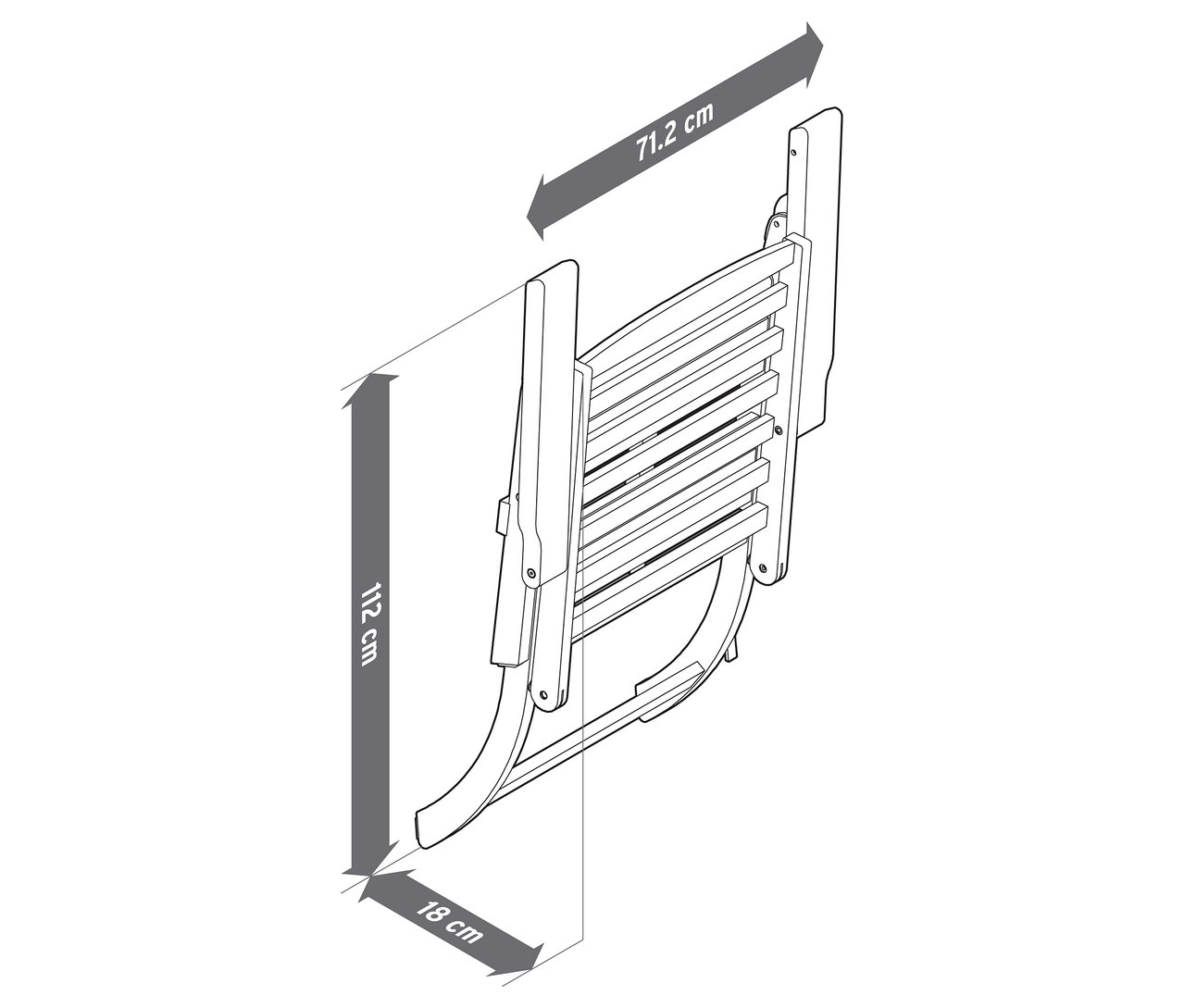 Skládací zahradní sedací souprava s prémiovými polštáři, 4dílná, s rozměry.