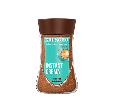Sklenice instantní kávy EDU Instant Crema 180 g.