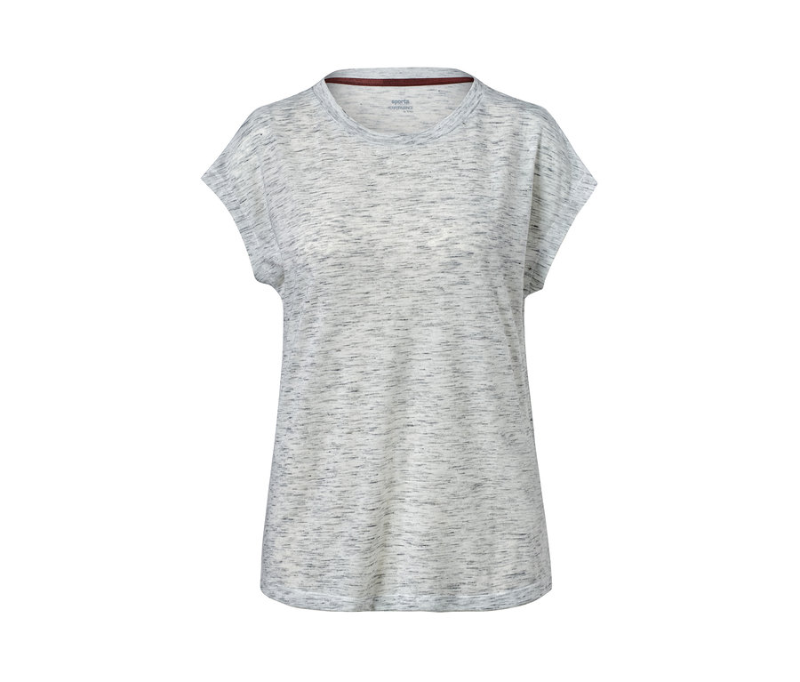 Béžové sportovní tričko s melírem.