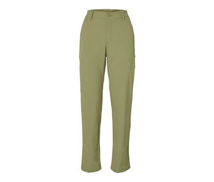 Khaki softshellové kalhoty.