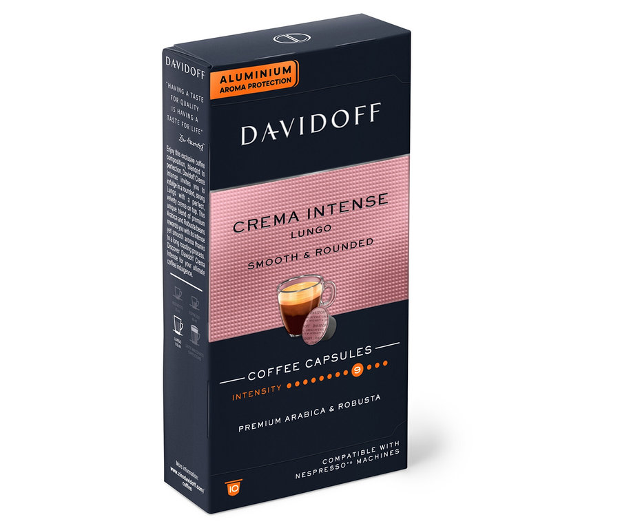 Balení kapslí DAVIDOFF CAFÉ Crema Intense.