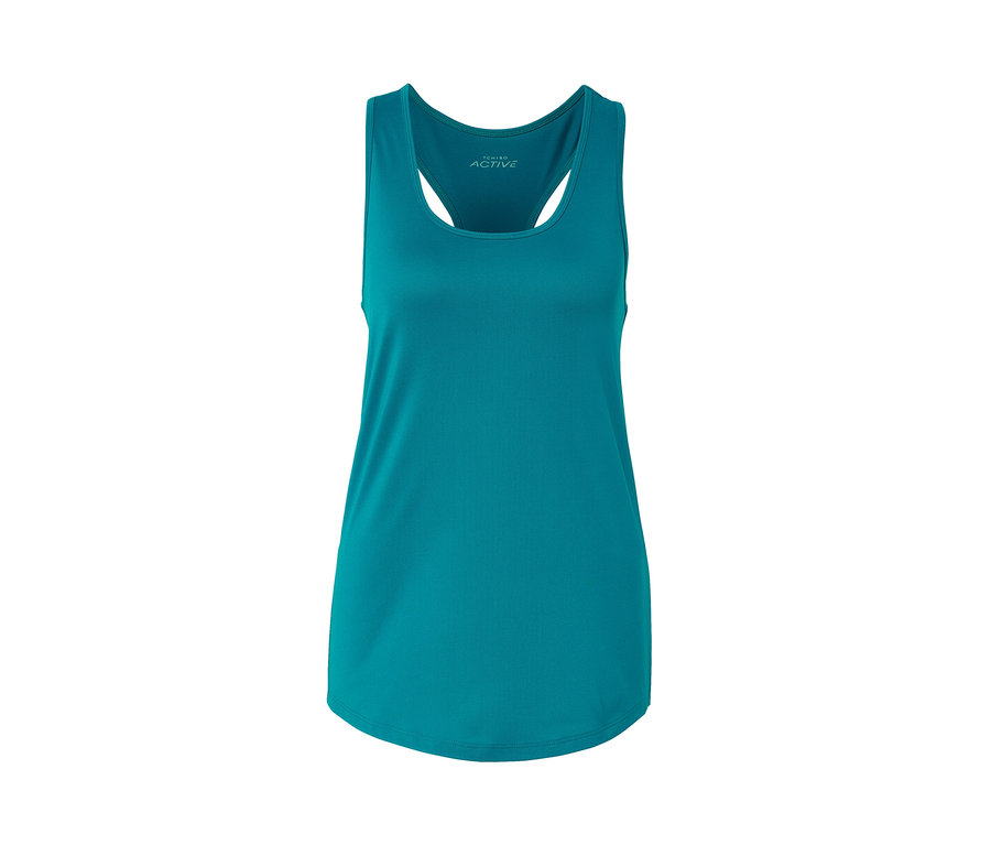 Tyrkysový funkční top z dvoudílné sady.