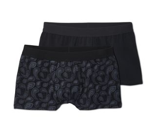 1x černá, 1x černo-šedý potisk paisley