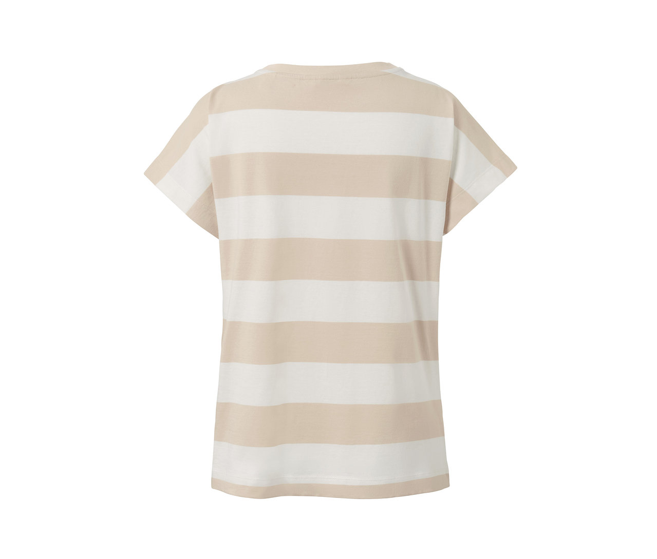 Proužkované triko s krátkým rukávem.