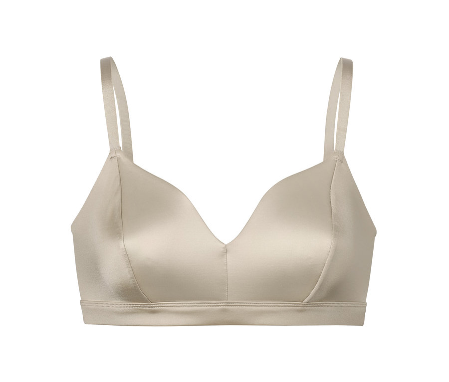 Krémová měkká podprsenka.
