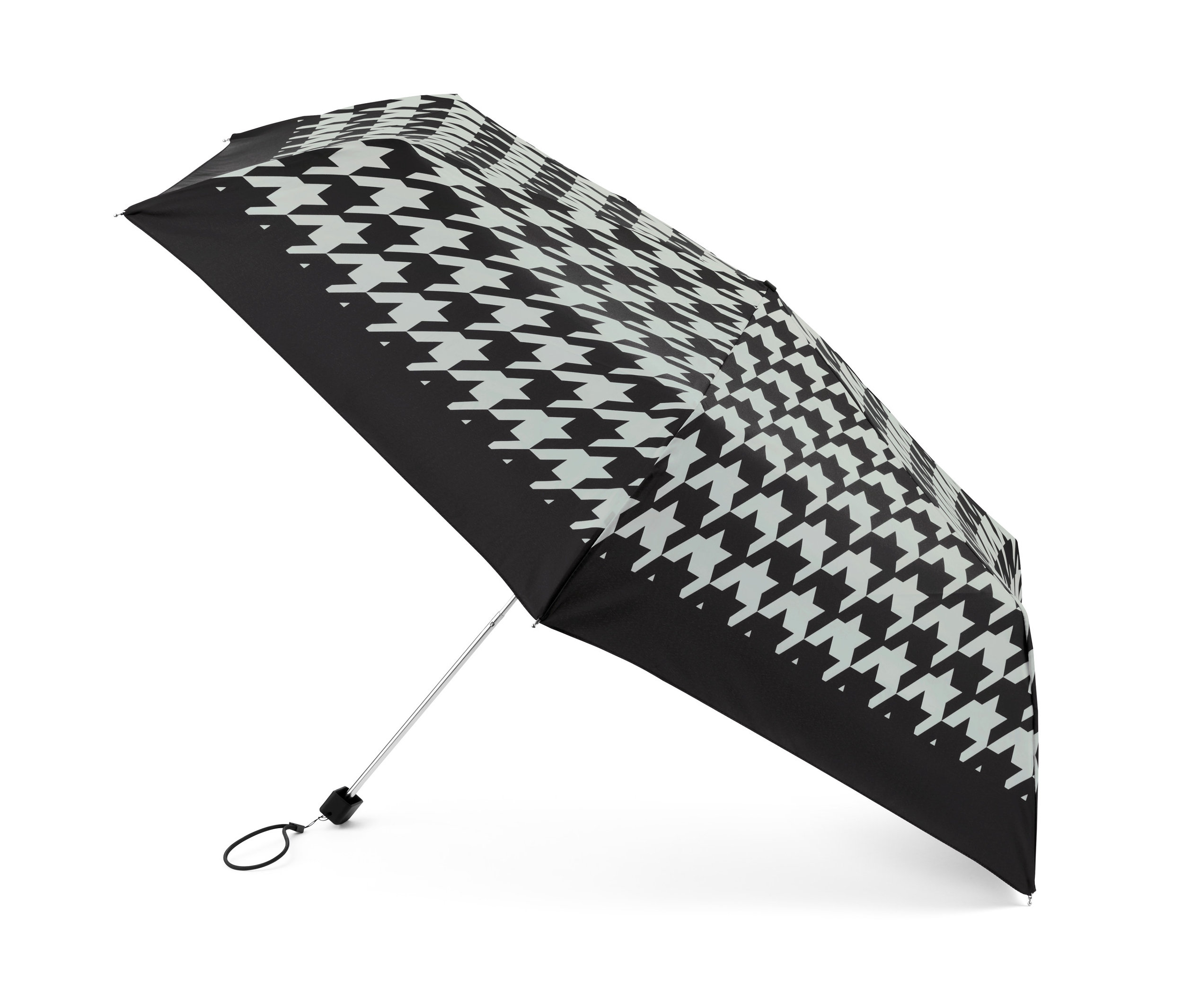 Skládací deštník s kohoutí stopou.