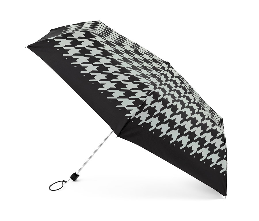 Skládací deštník s kohoutí stopou.