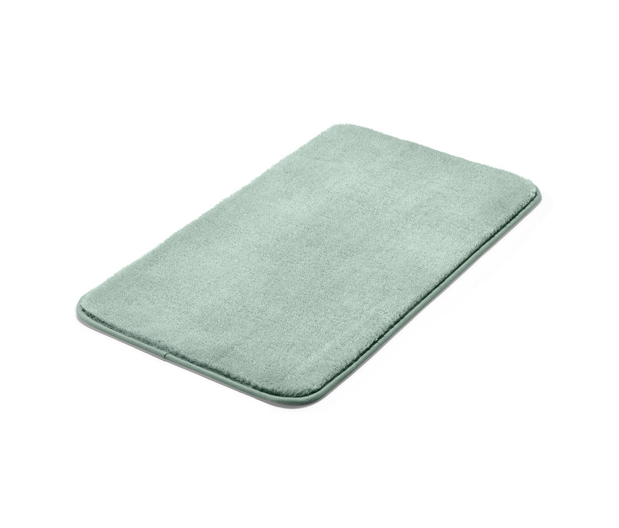 Zelená koupelnová předložka, cca 70 x 40 cm.