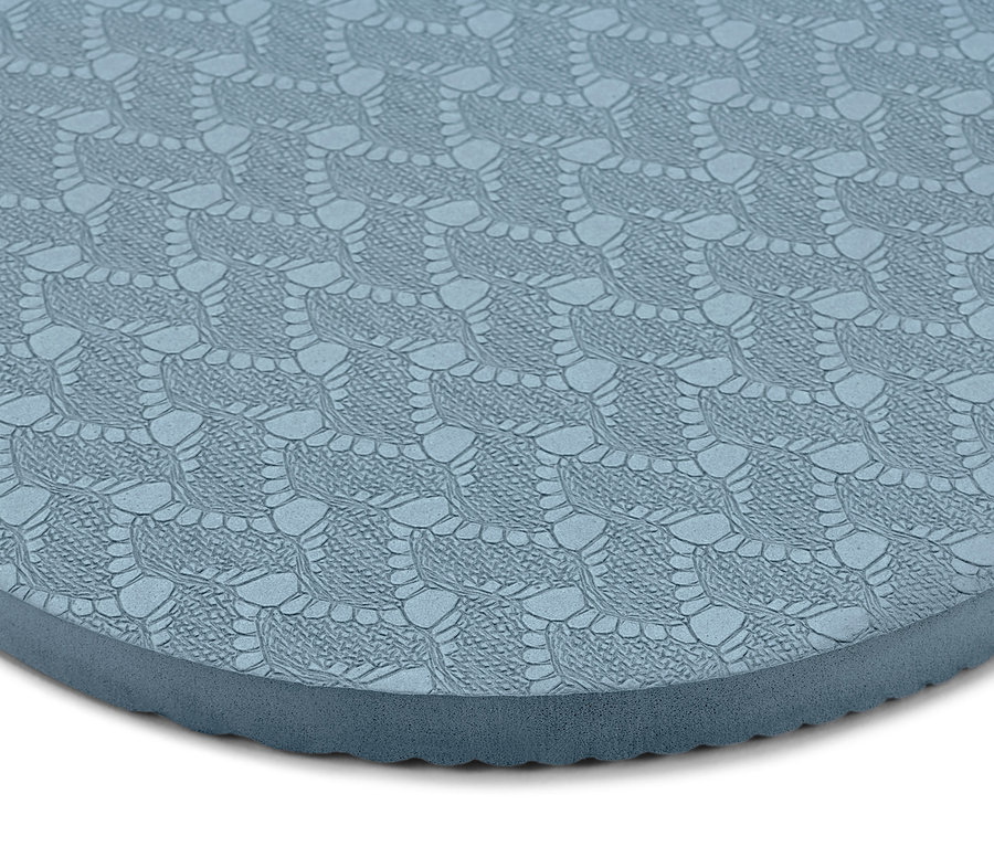 Detail modré podložky na jógu Komfortní podložka na jógu.