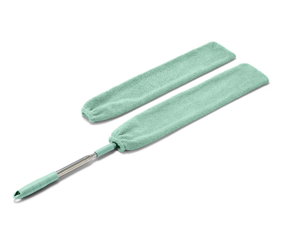 Zelený ohebný prachovka.