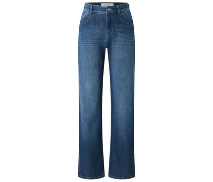 Džíny Angels »Liz« wide leg, mid blue used.