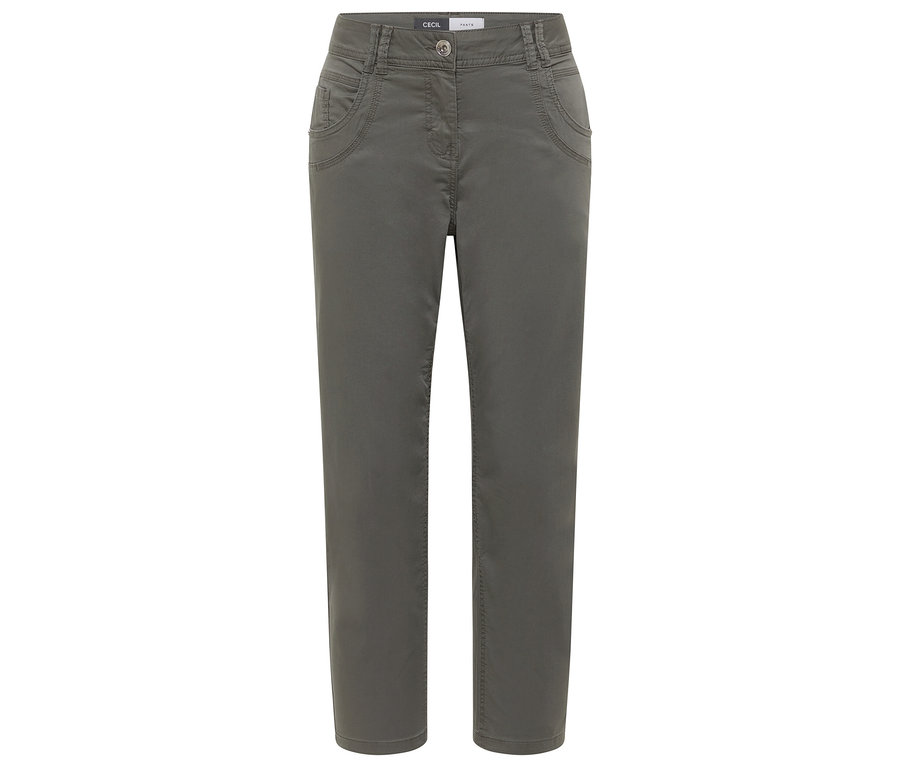 Na bílém pozadí jsou zobrazeny šedé kalhoty CECIL »Scarlett«.