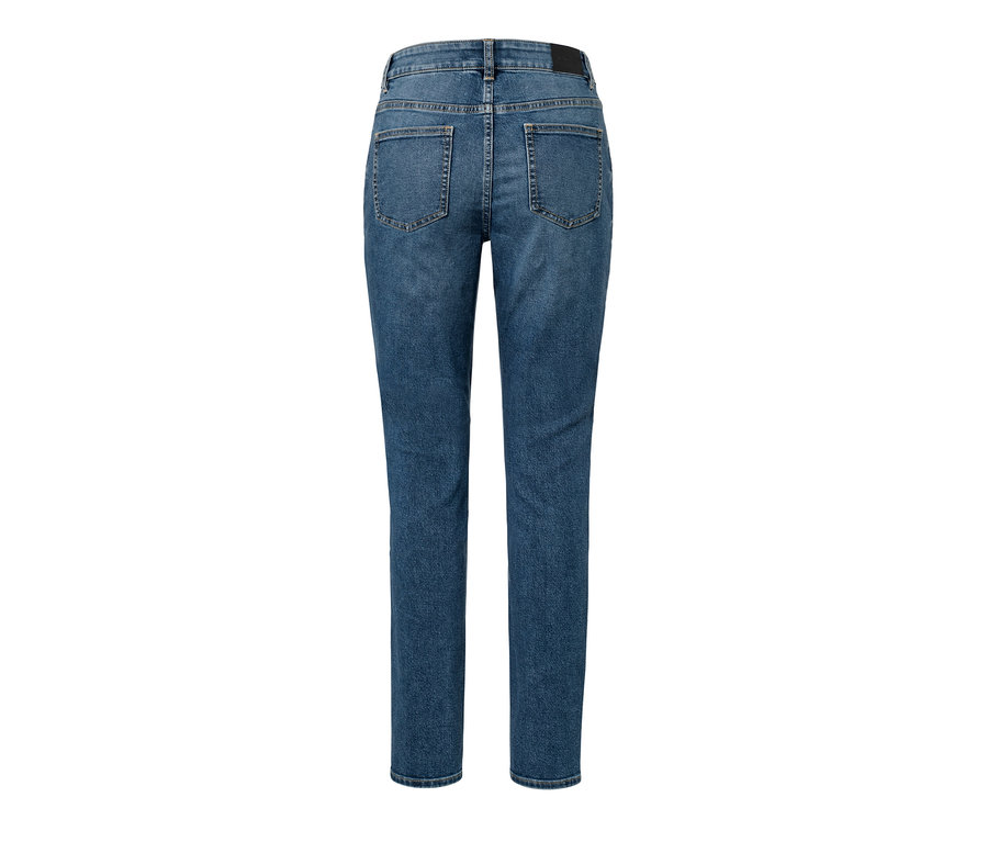 Zadní pohled na džíny slim »Fit Emma«, středně modrý denim.