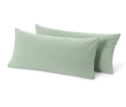 Žerzejové povlaky na polštář, 2 ks, šalvějová zelená