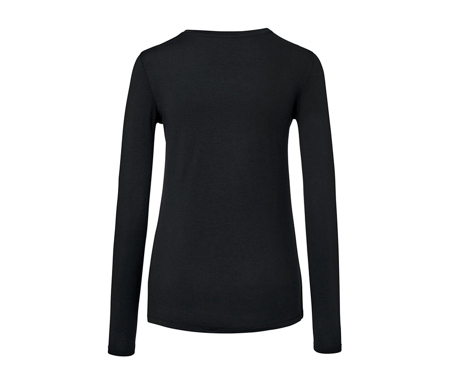 Černé termotriko s dlouhým rukávem.