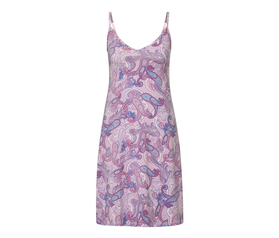 Noční košile na ramínka s celoplošným potiskem.